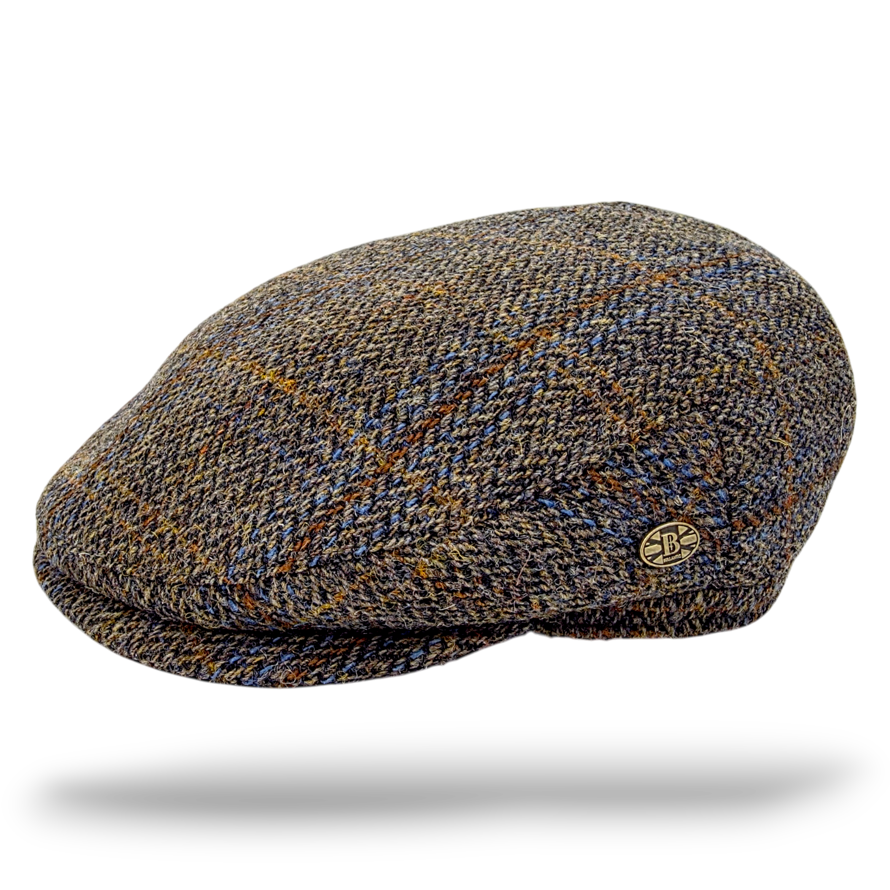 Harris Tweed Wool Flat Cap