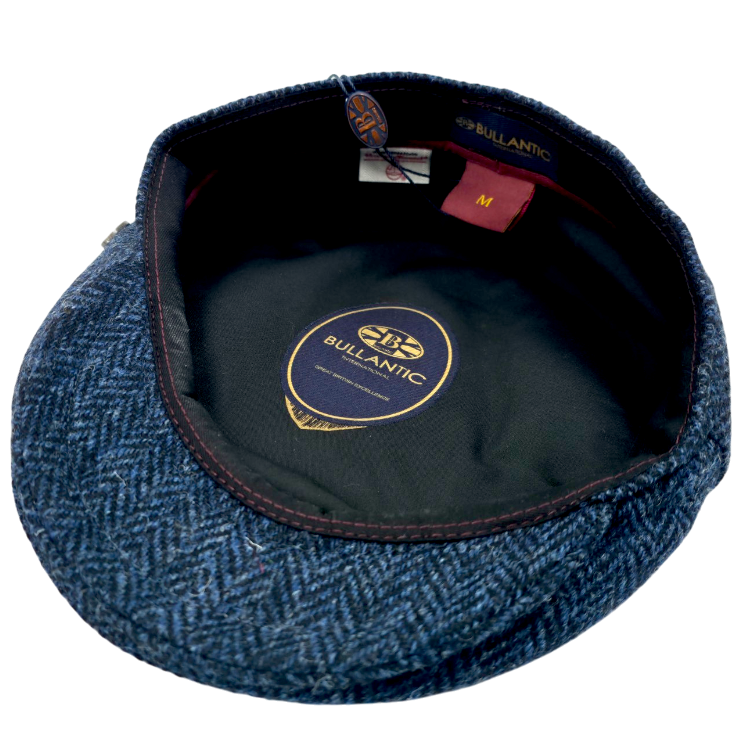 Gladwin Bond Harris Herringbone Wool Flat Cap