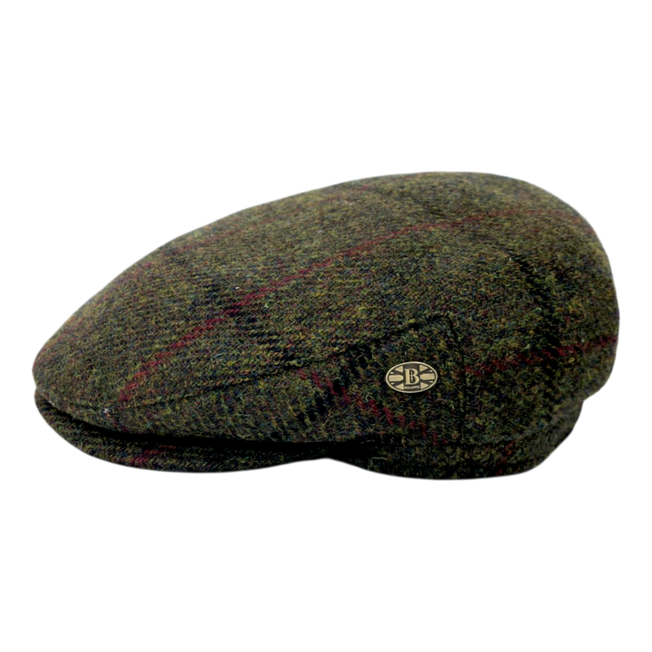 Harris Tweed Wool Flat Cap