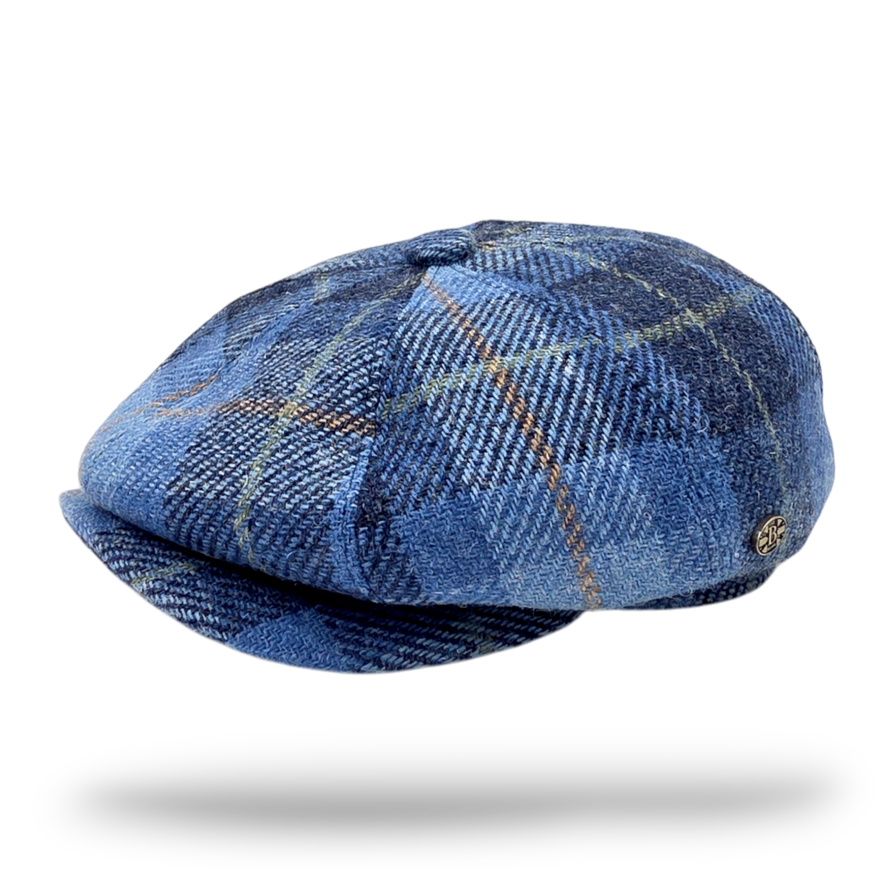Harris Tweed Wool Newsboy Cap