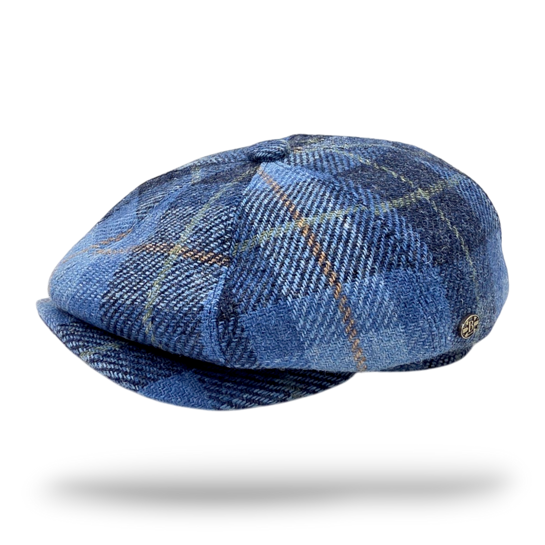 Harris Tweed Wool Newsboy Cap