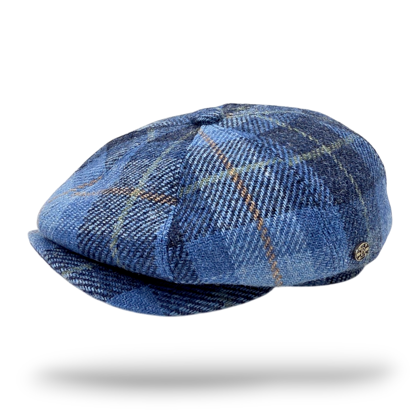 Harris Tweed Wool Newsboy Cap