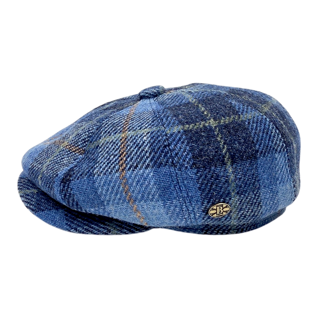 Harris Tweed Wool Newsboy Cap