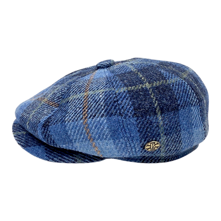 Harris Tweed Wool Newsboy Cap