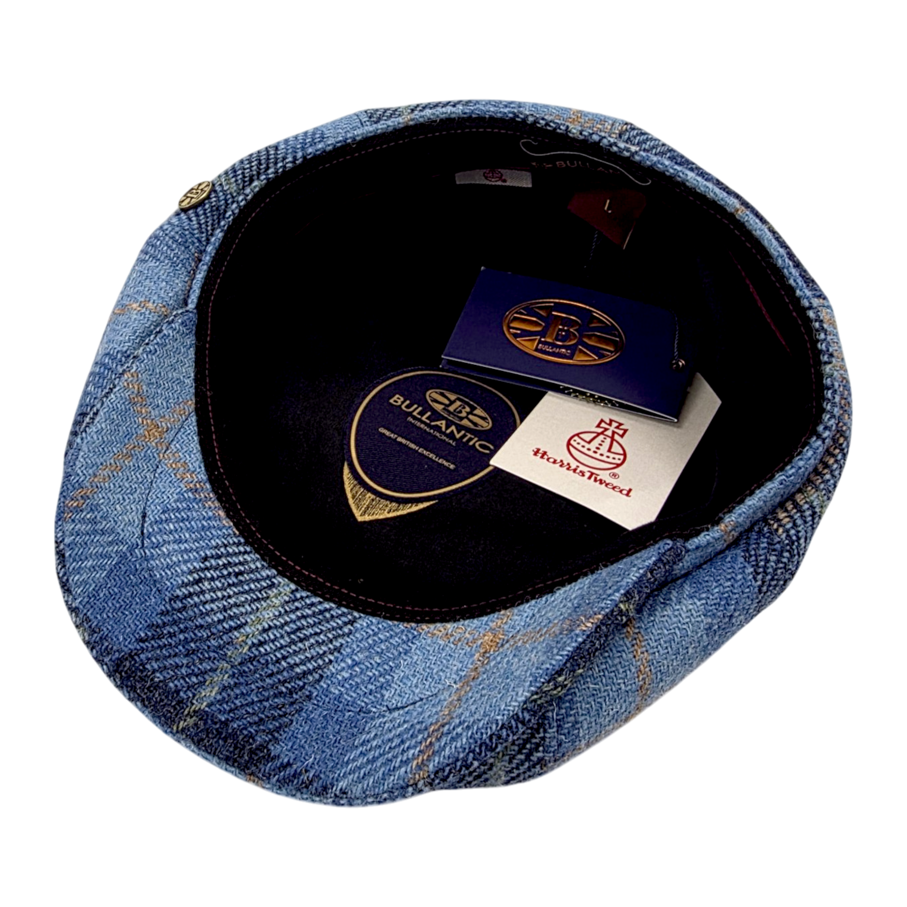 Harris Tweed Wool Newsboy Cap