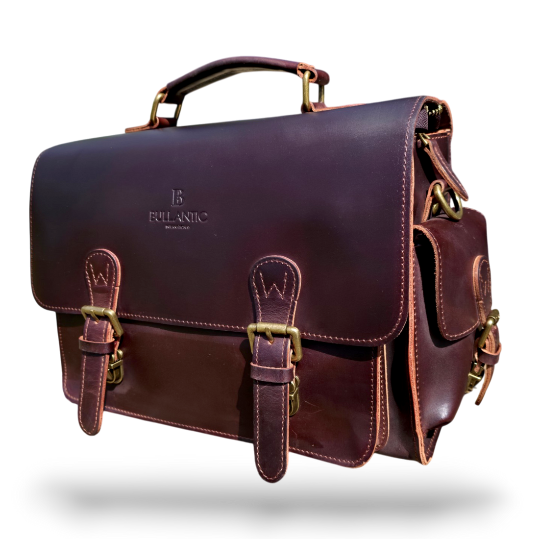 Bullantic Artisan Satchel — Men's Vintage Crazy Horse Leather Briefcase