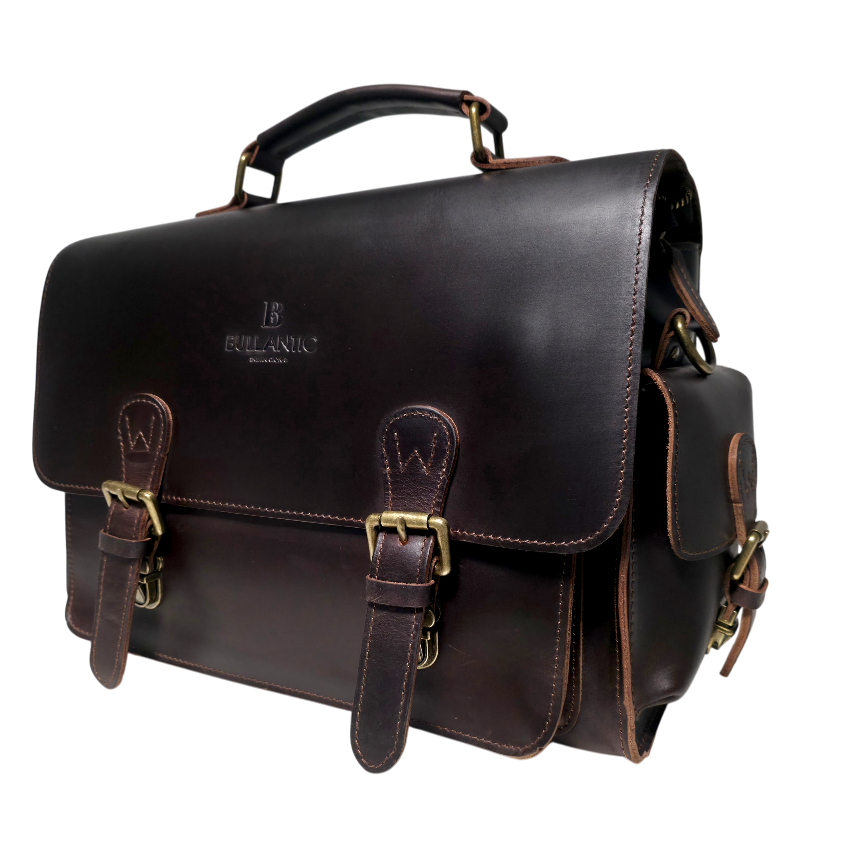 Bullantic Artisan Satchel — Men's Vintage Crazy Horse Leather Briefcase