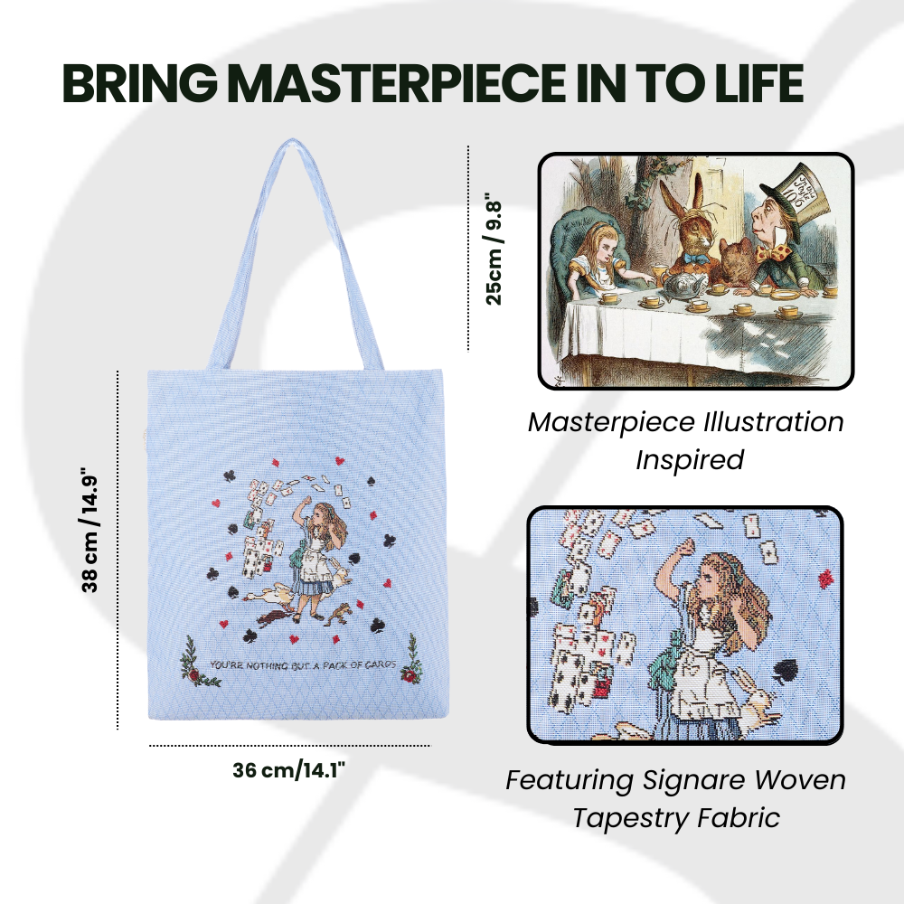 Alice in Wonderland Tea Party - Flat Bag