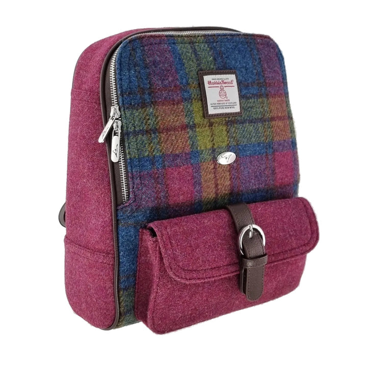 Glen Appin Harris Tweed Naver Backpack Multi Check