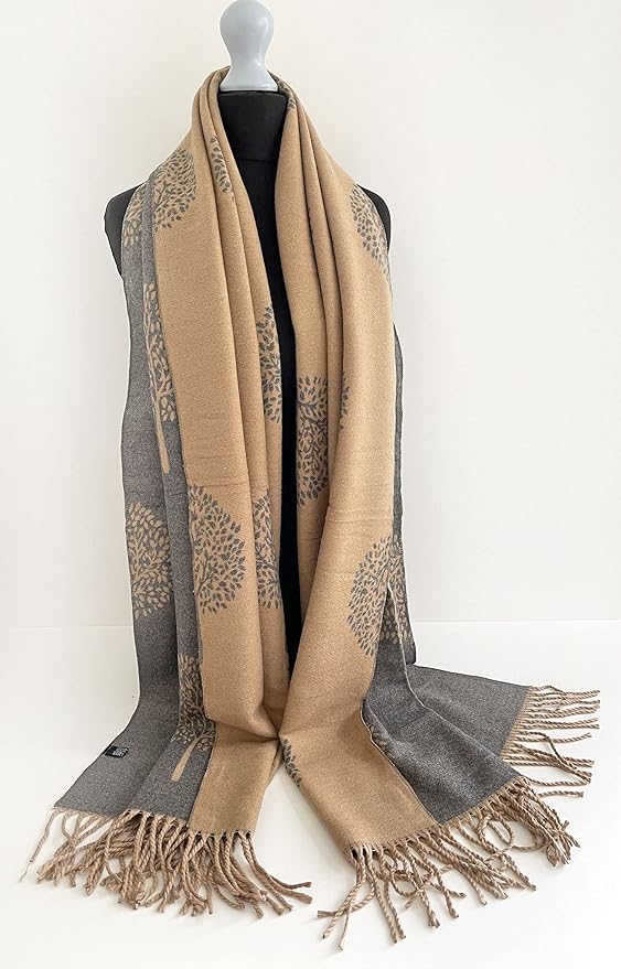 Tree Life Scarf - Women's Reversible Shawl