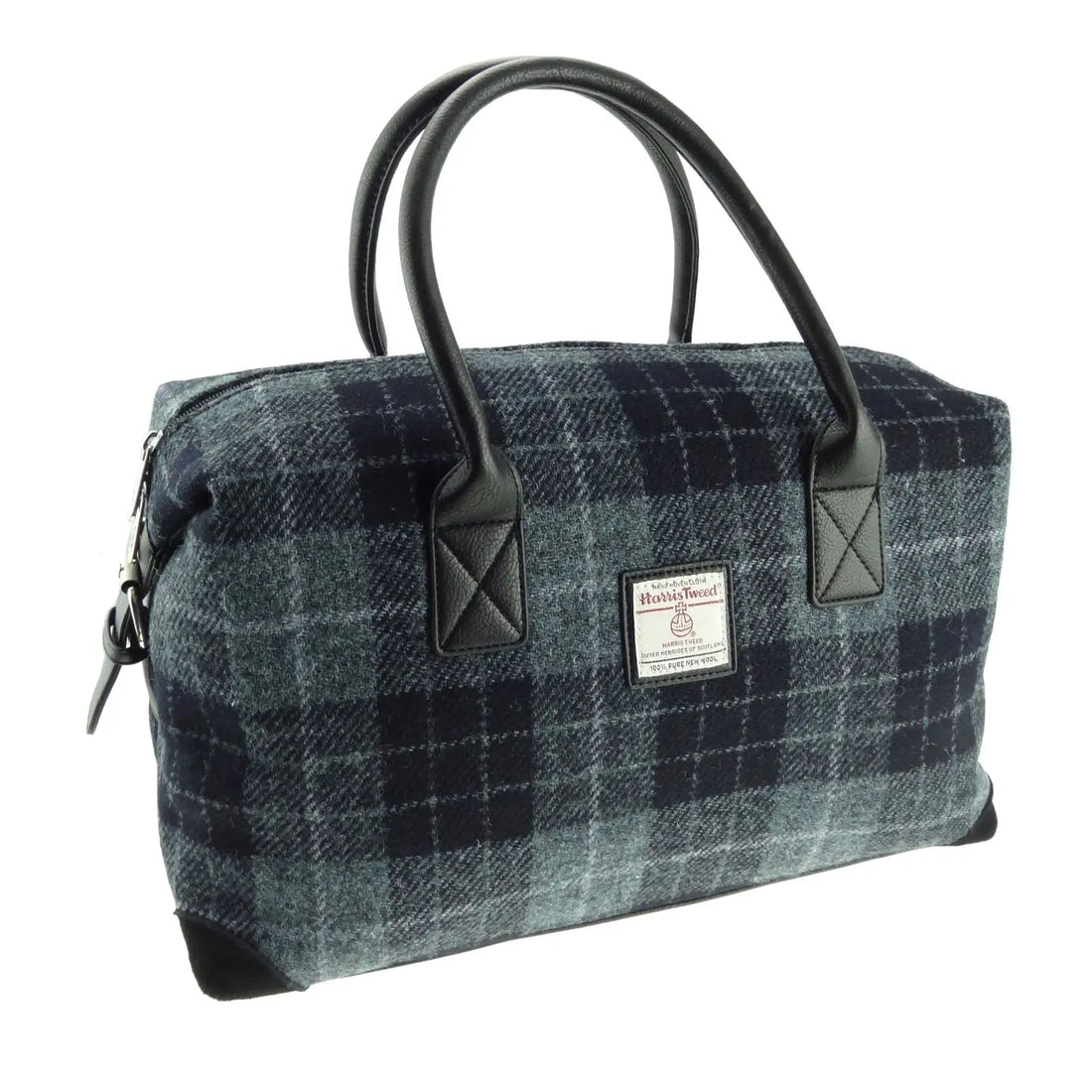 Glen Appin Harris Tweed Travel Overnight Esk Bag Grey Check