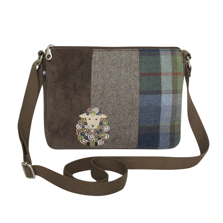 Applique Sheep Crossbody Messenger Bag by Earth Squared