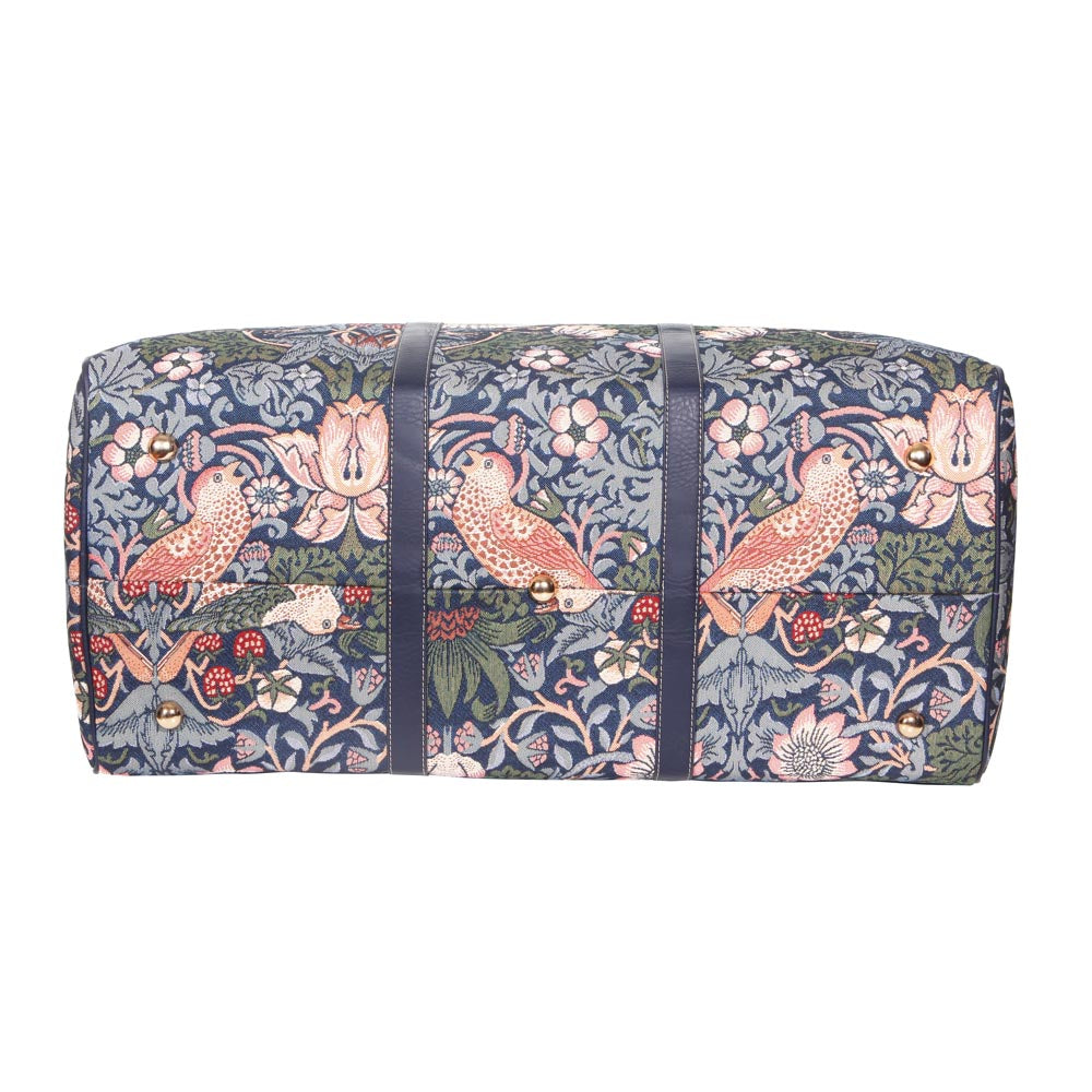 William Morris Strawberry Thief Blue - Big Holdall Bag