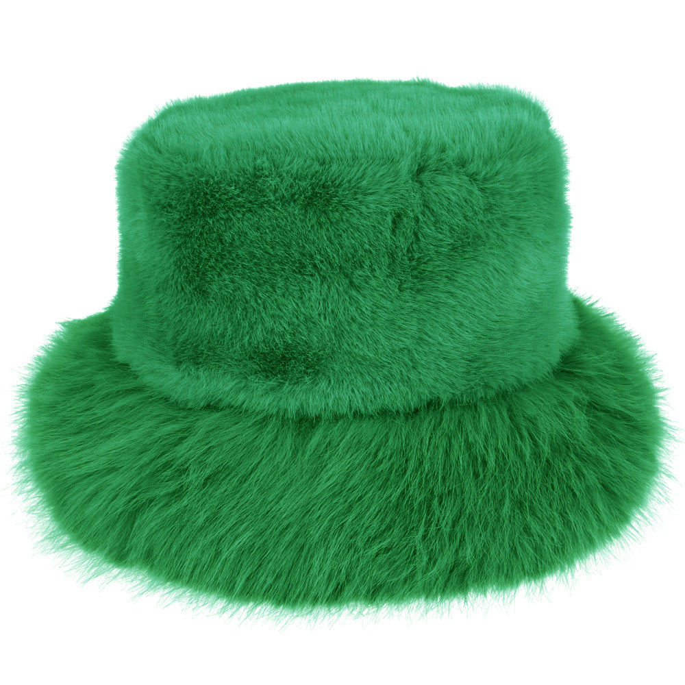 Fluffy Soft Faux Fur Bucket Hat