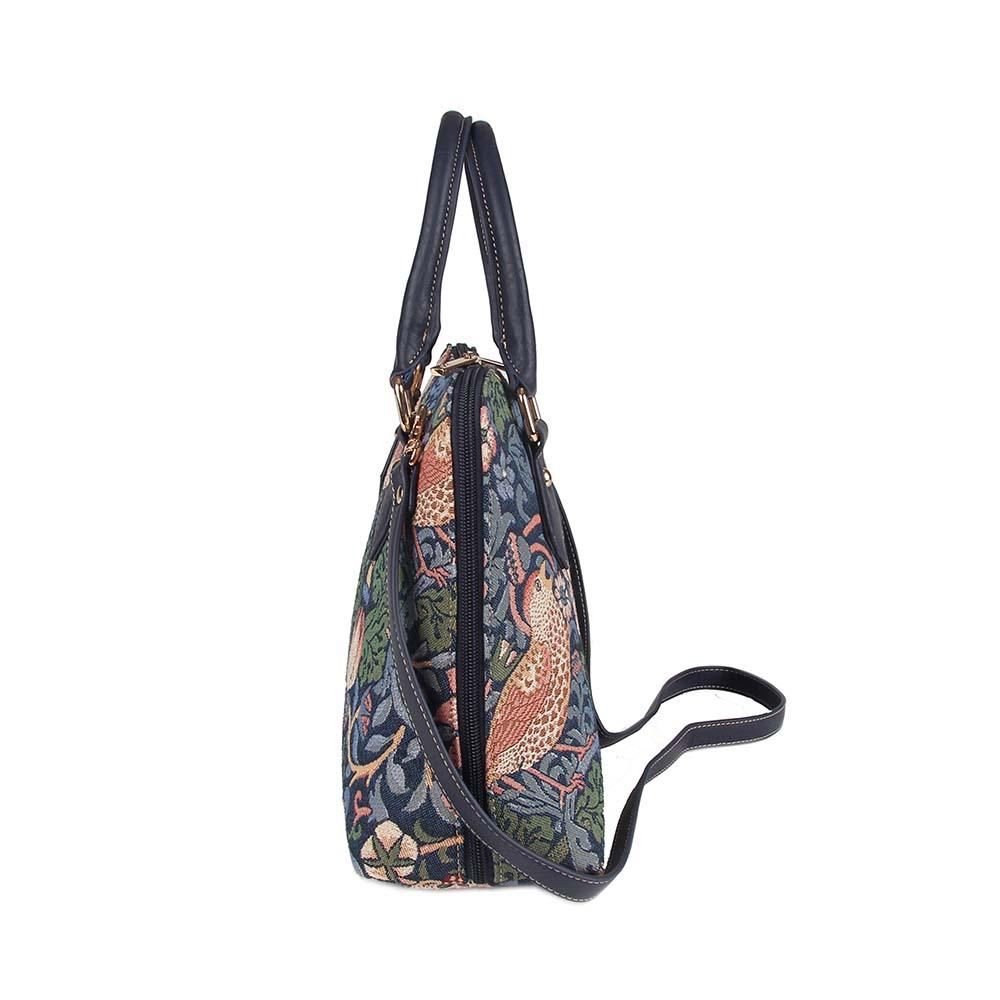 William Morris Strawberry Thief Blue - Convertible Bag