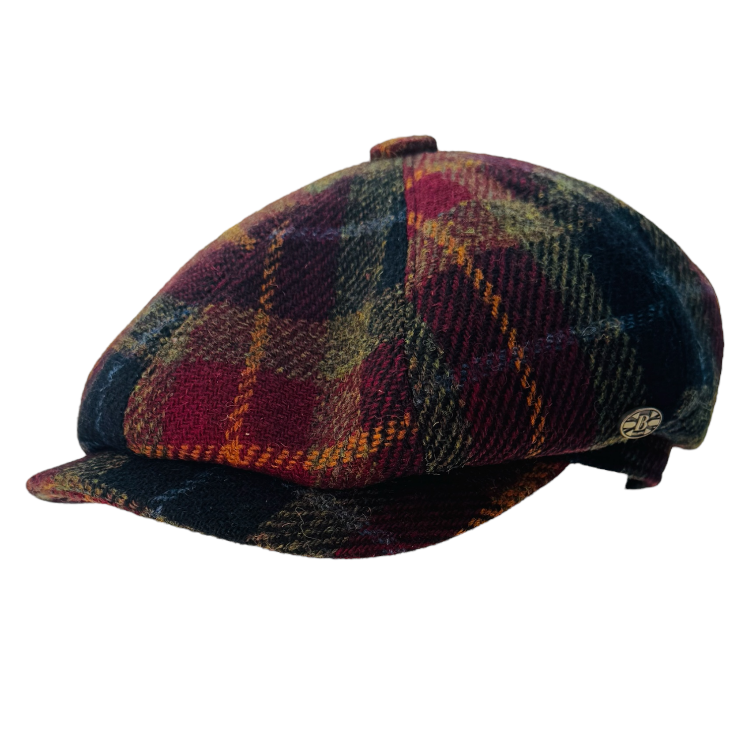 Harris Tweed Wool Newsboy Cap