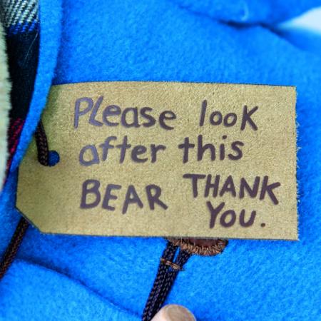 Rainbow | Large Classic Paddington Bear with Boots & Suitcase