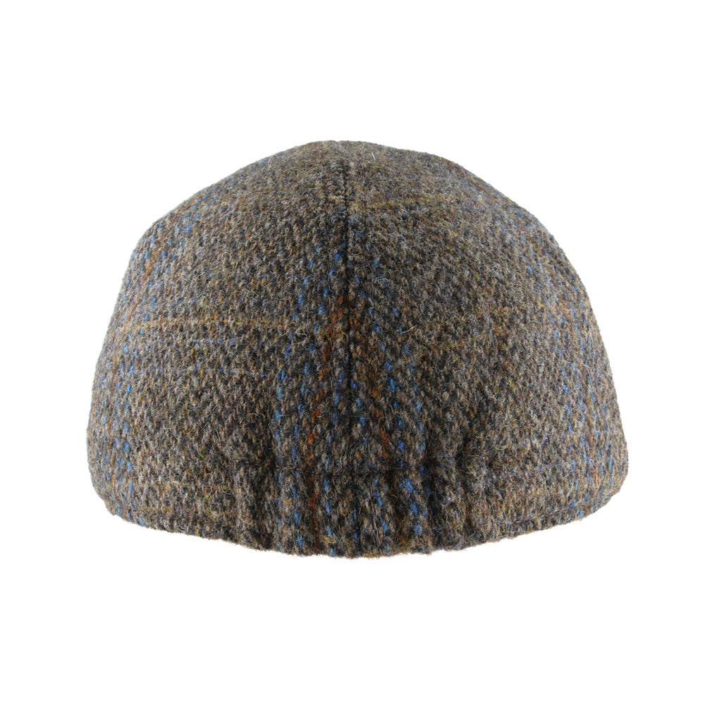 Duckbill Six Panel Check Tweed Wool Flat Cap
