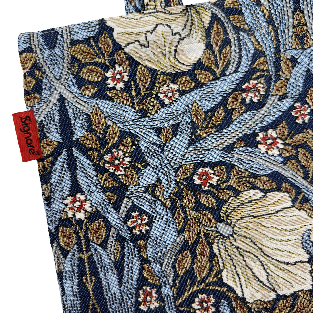 William Morris Pimpernel and Thyme Blue - Flat Bag