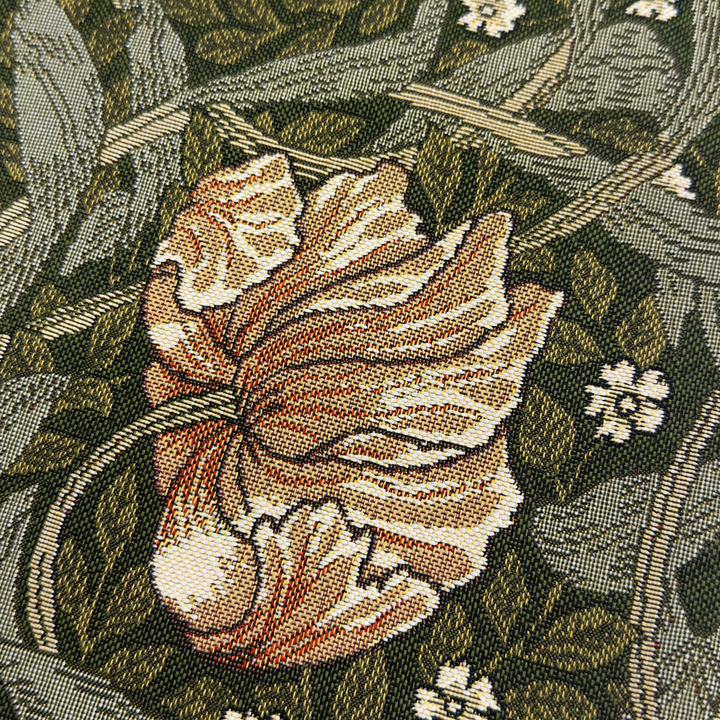 William Morris Pimpernel and Thyme Green - Flat Bag