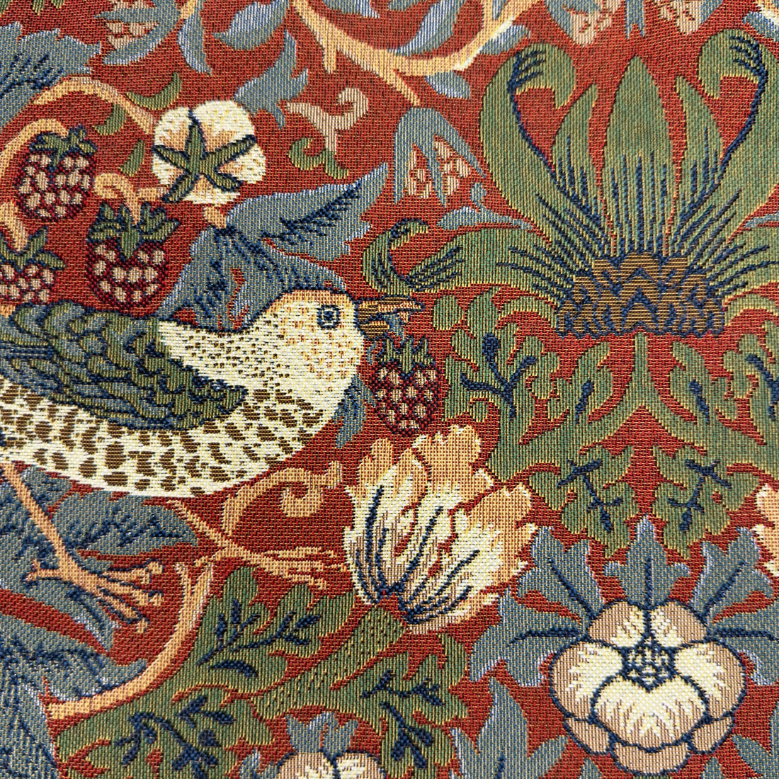 William Morris Strawberry Thief Red - Flat Bag
