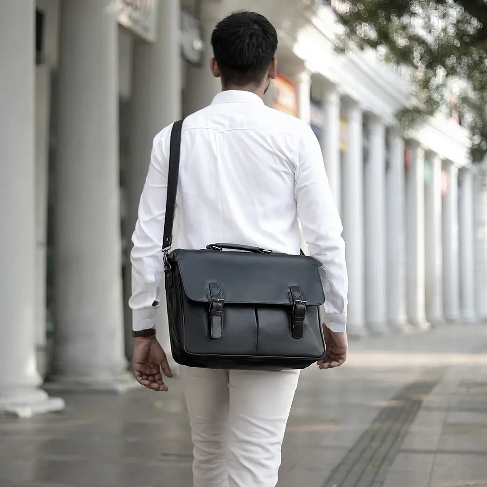 Hamilton Brown Leather Briefcase