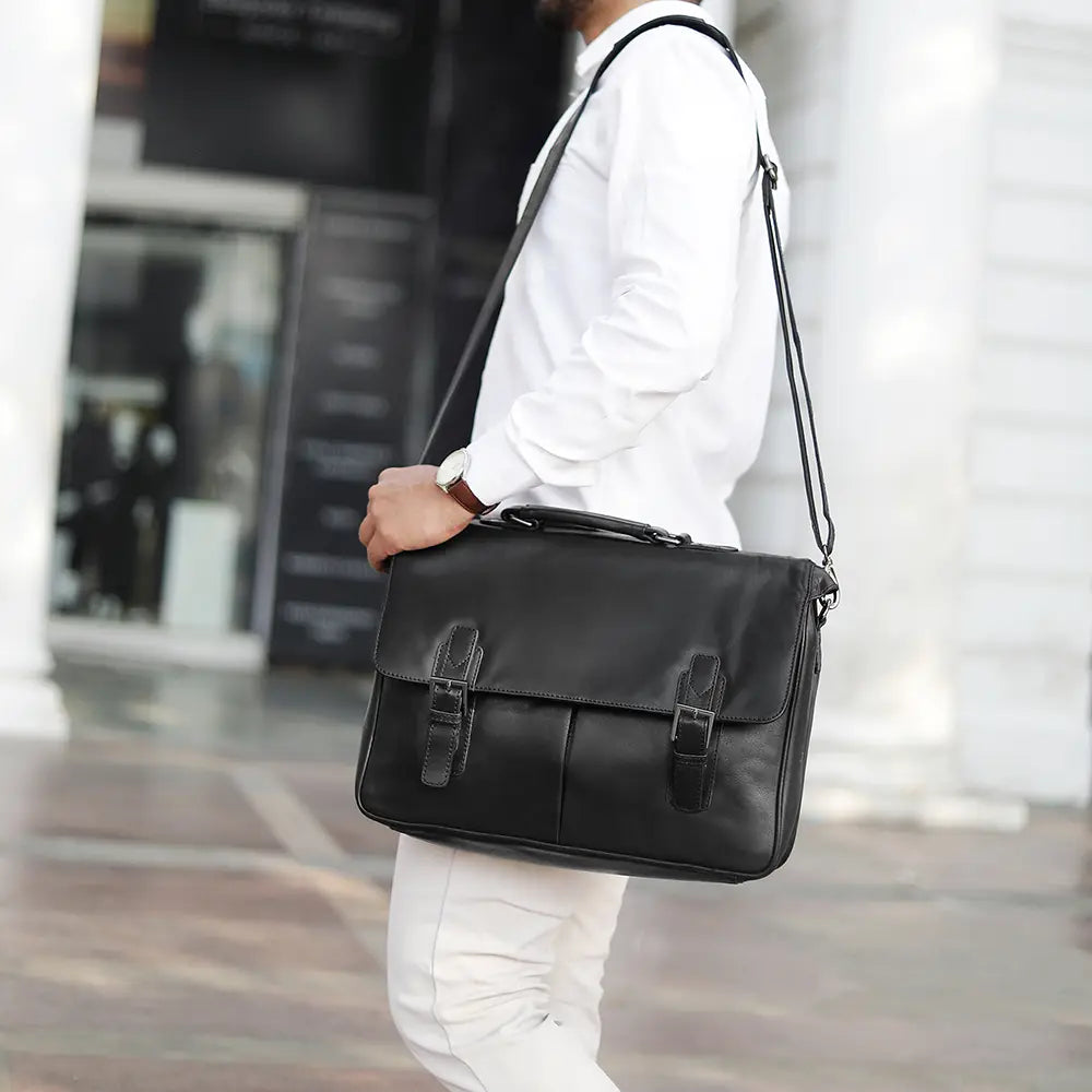 Hamilton Brown Leather Briefcase