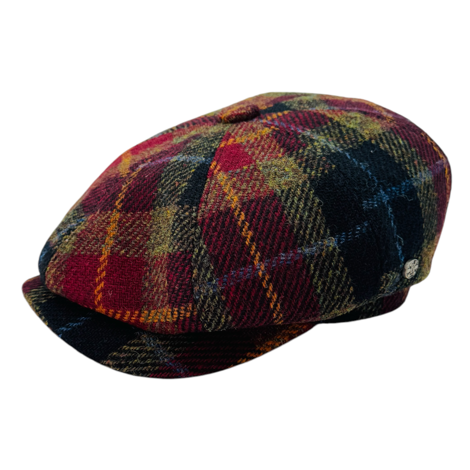 Harris Tweed Wool Newsboy Cap
