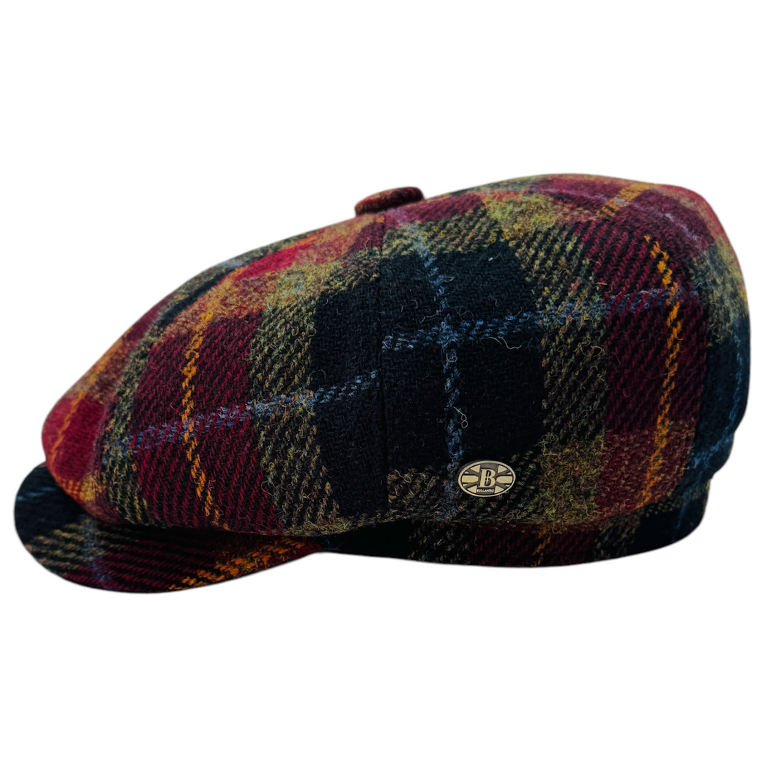 Bullantic Premium Gladwin bond Harris Tweed Wool Newsboy Cap