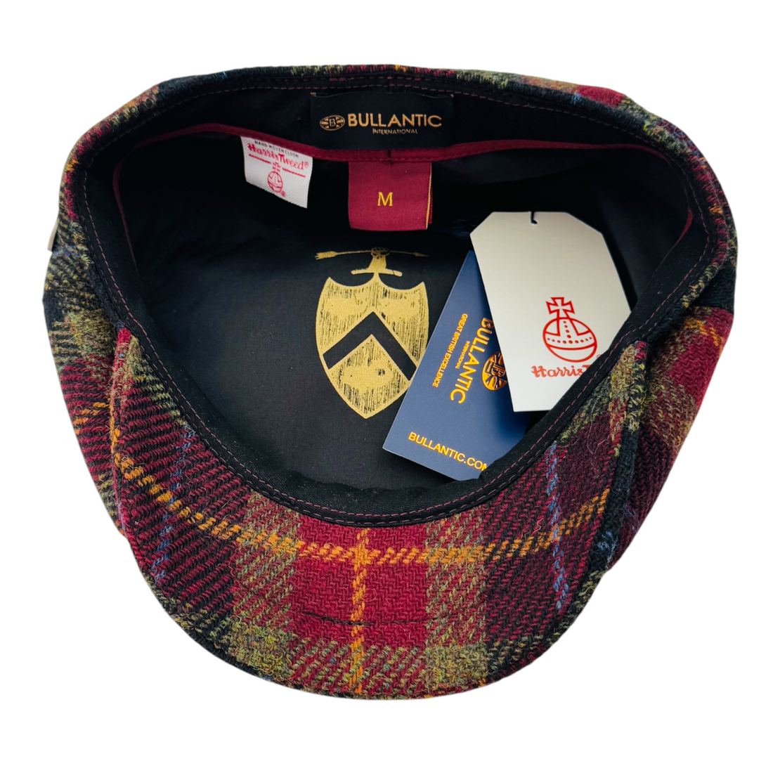 Bullantic Premium Gladwin bond Harris Tweed Wool Newsboy Cap