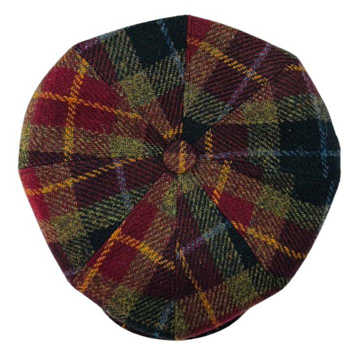 Harris Tweed Wool Newsboy Cap