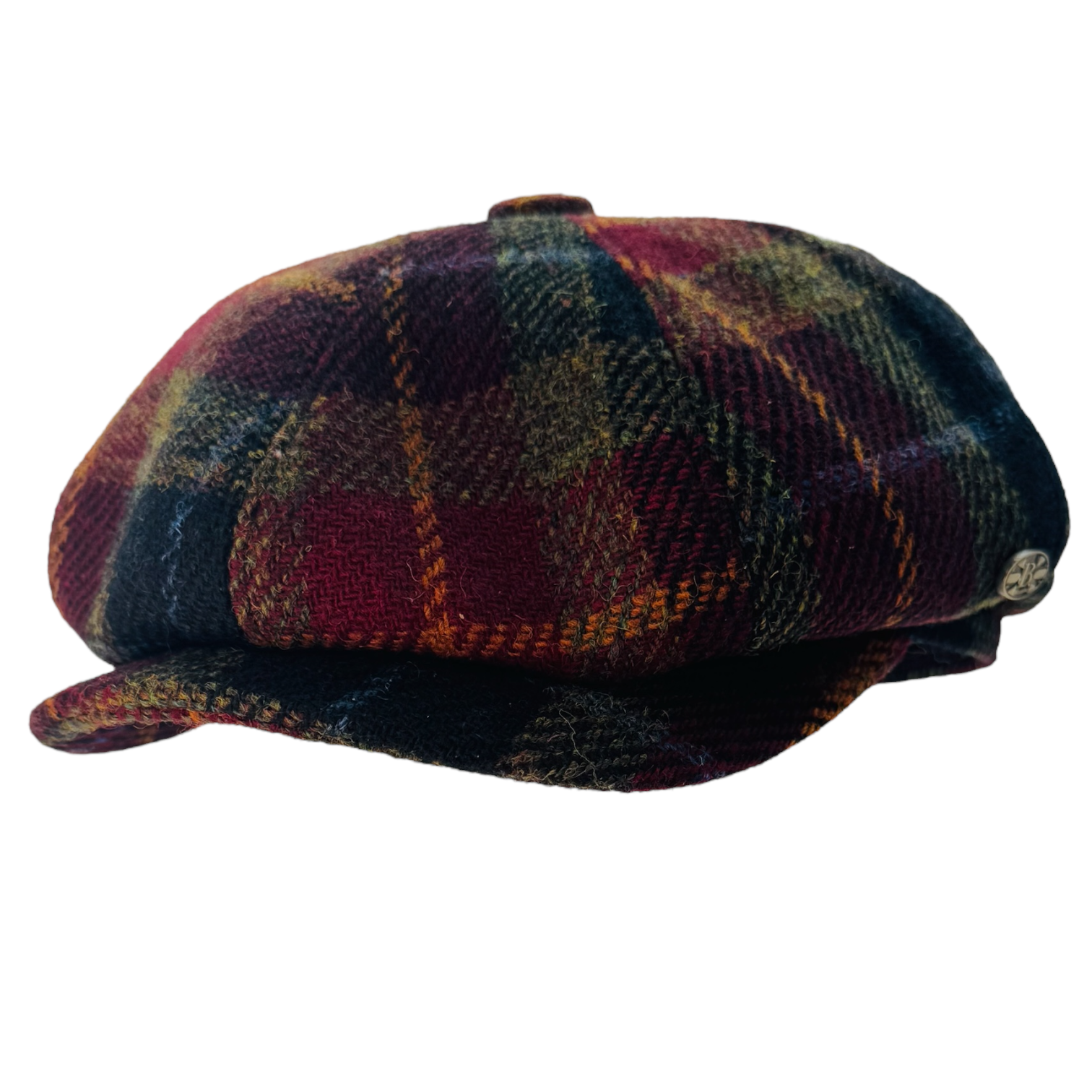 Harris Tweed Wool Newsboy Cap