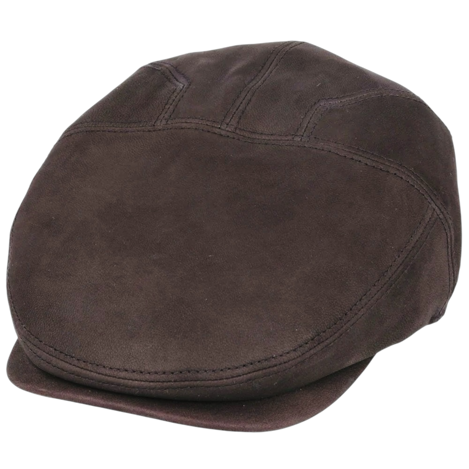 Premium Sheep Skin Leather Gladwin Bond Hatters London Flat Cap