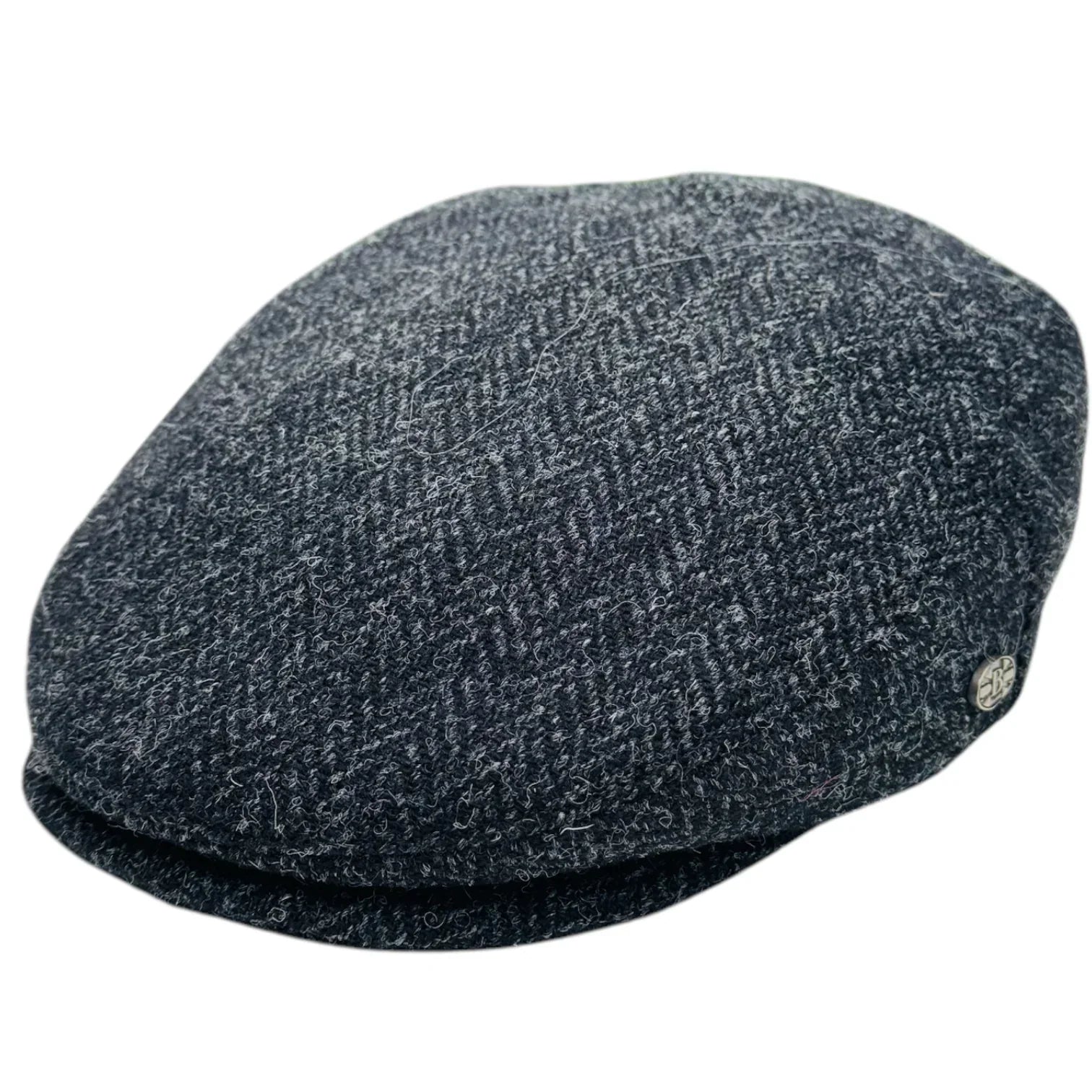 Harris Herringbone Wool Flat Cap