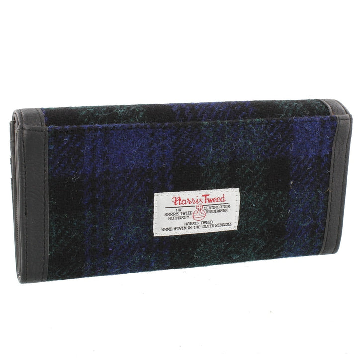Glen Appin Harris Tweed Ladies Bute Fold Over Purse Black Watch