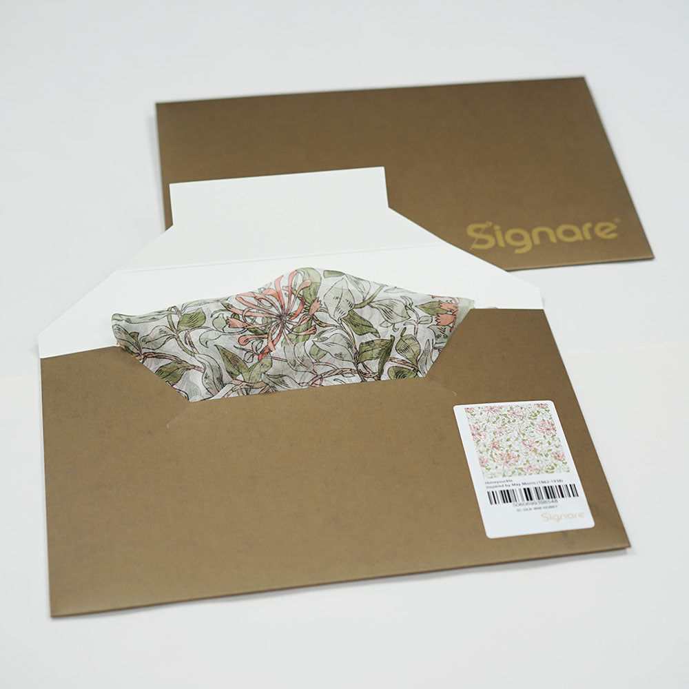 May Morris Honeysuckle - 100% Pure Silk Scarf