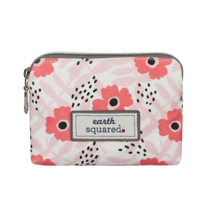 Anne Poppy Pink Oil Cloth Coin Purse by Earth Squared