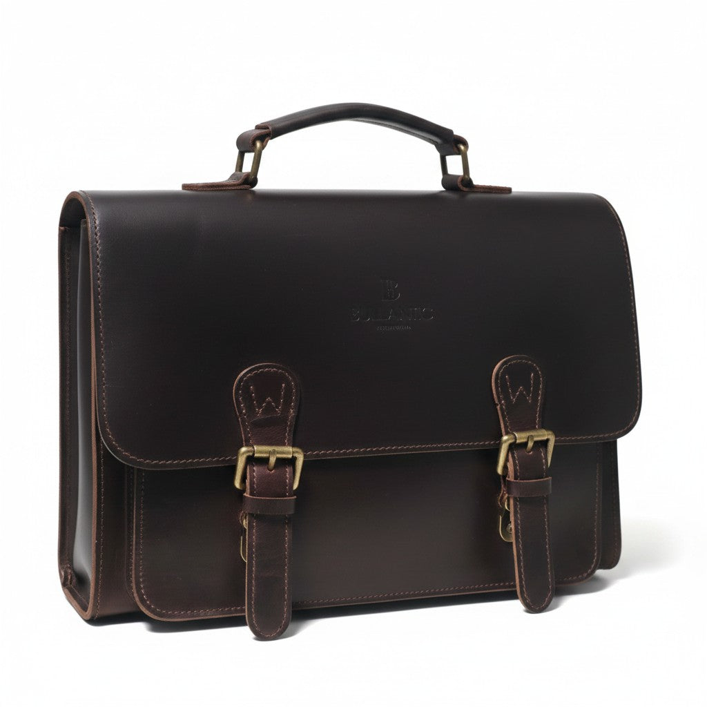 Bullantic Artisan Satchel — Men's Vintage Crazy Horse Leather Briefcase