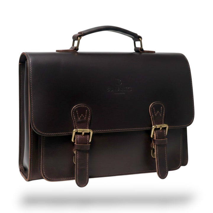 Bullantic Artisan Satchel — Men's Vintage Crazy Horse Leather Briefcase
