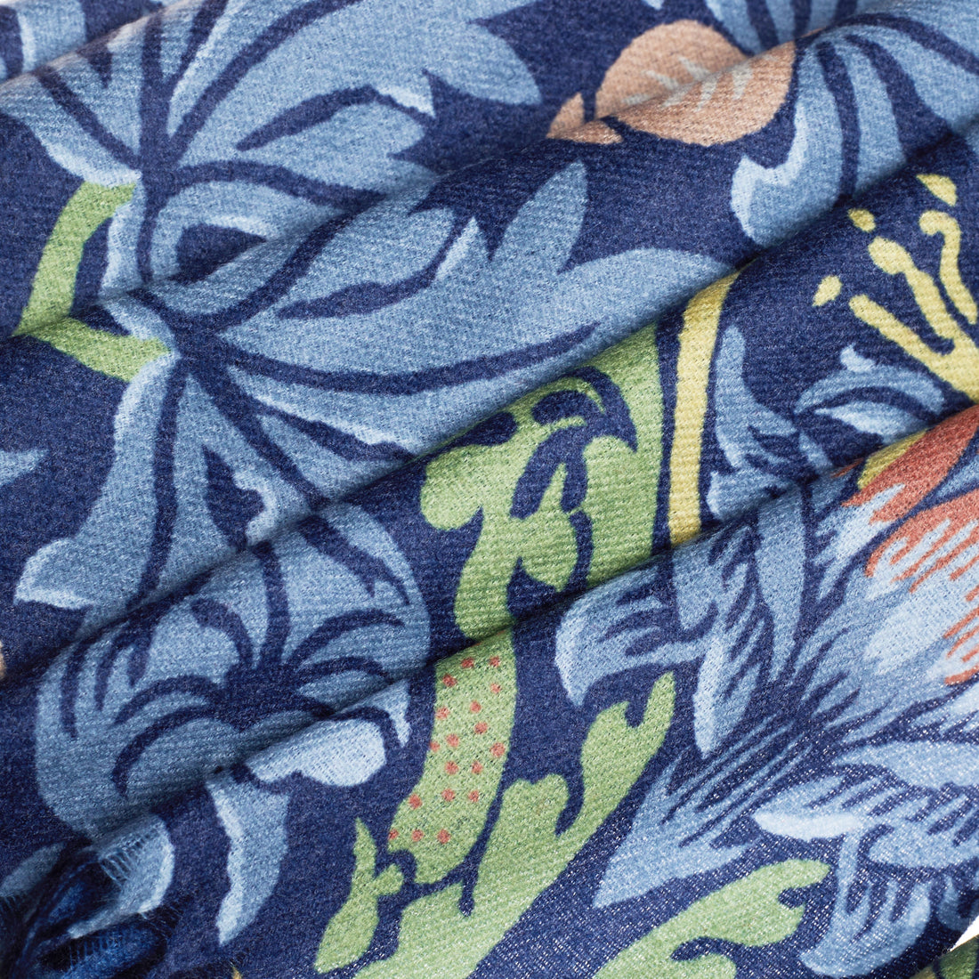 William Morris Strawberry Thief Blue - Art Pashmina