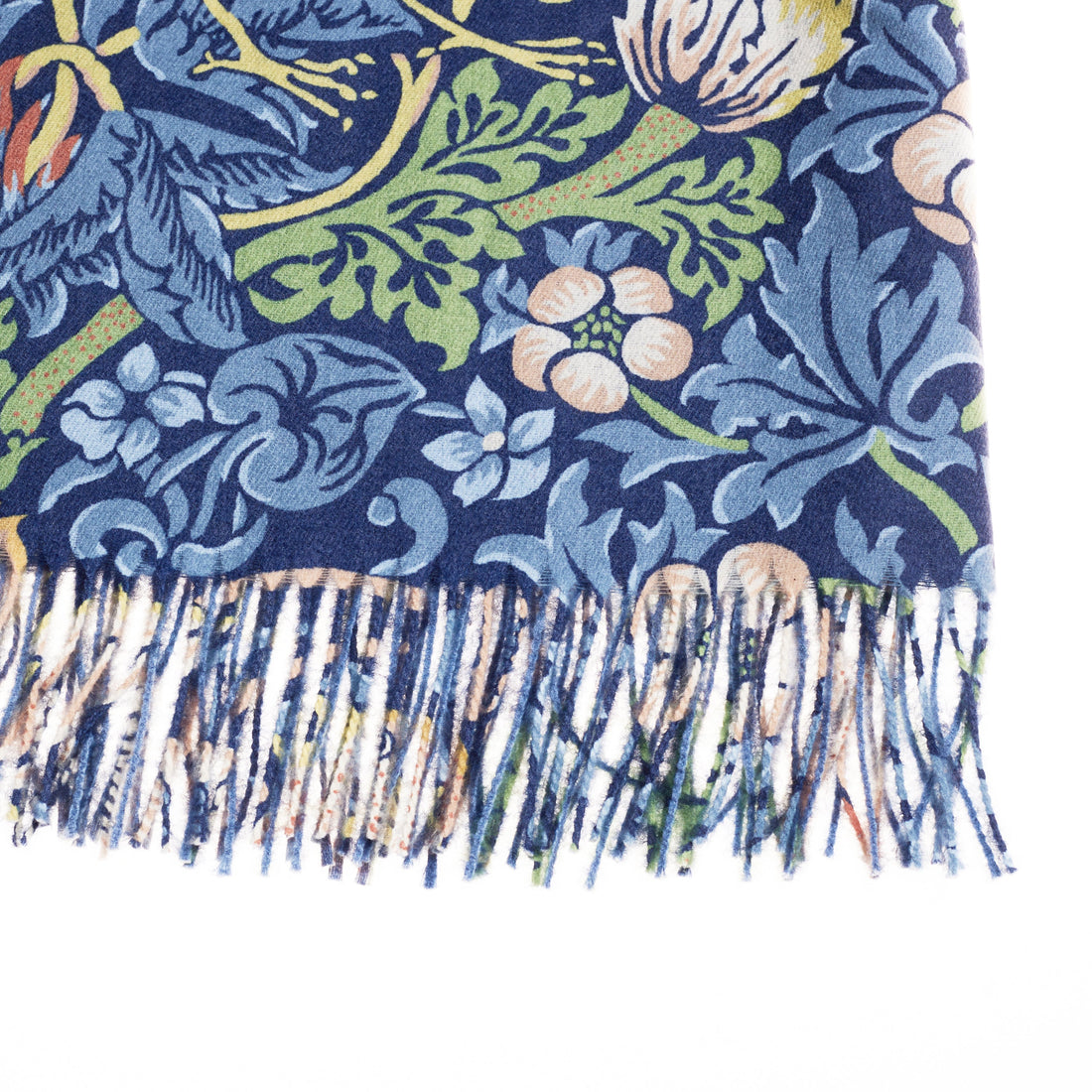 William Morris Strawberry Thief Blue - Art Pashmina