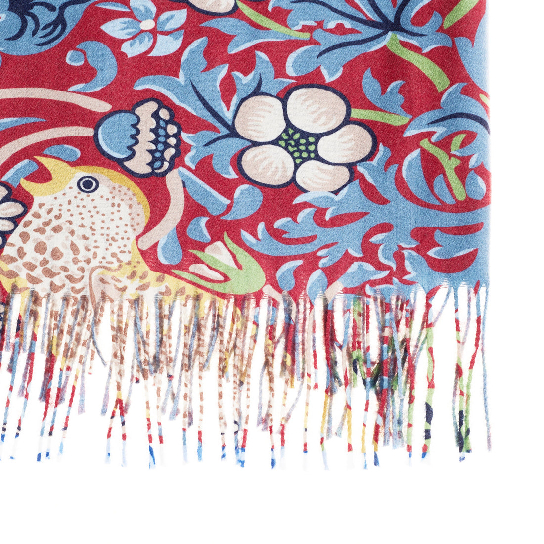 William Morris Strawberry Thief Red - Art Pashmina