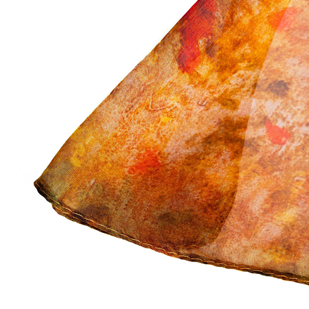 Claude Monet Poppy field - 100% Pure Silk Scarf