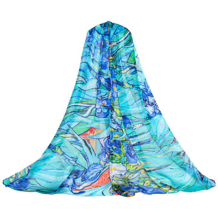 Van Gogh Iris - 100% Pure Silk Scarf