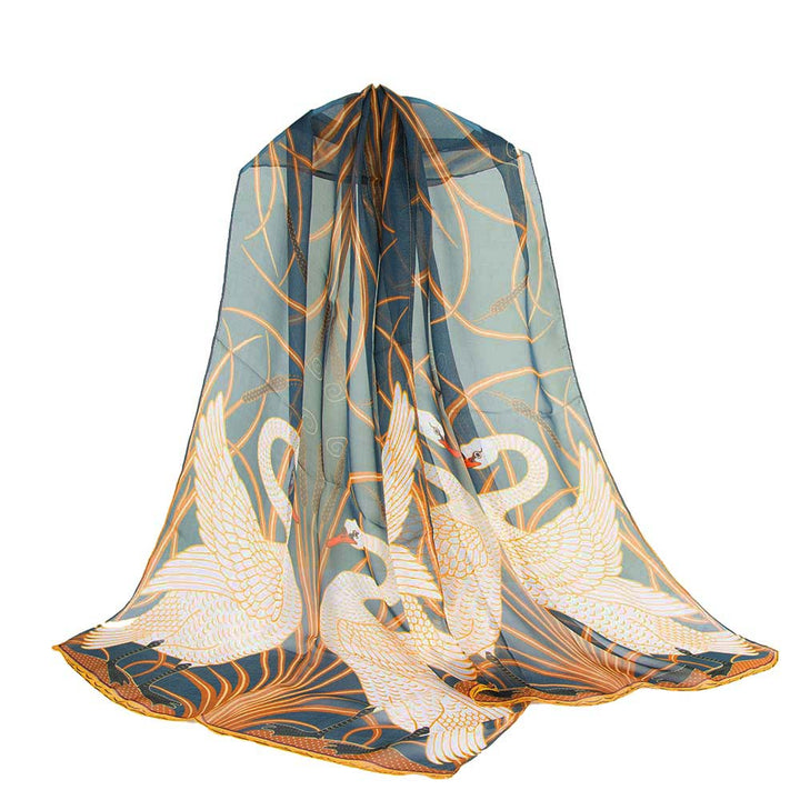 Walter Crane The Swan - 100% Pure Silk Scarf