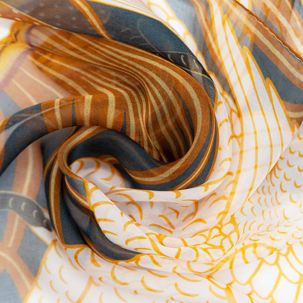Walter Crane The Swan - 100% Pure Silk Scarf