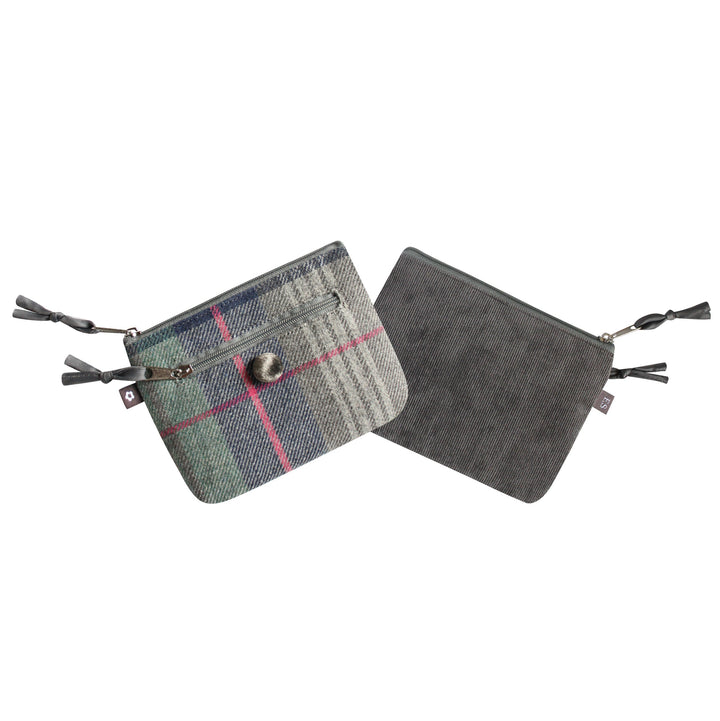 Drem Grey Emily Tweed Coin Purse by Earth Squared