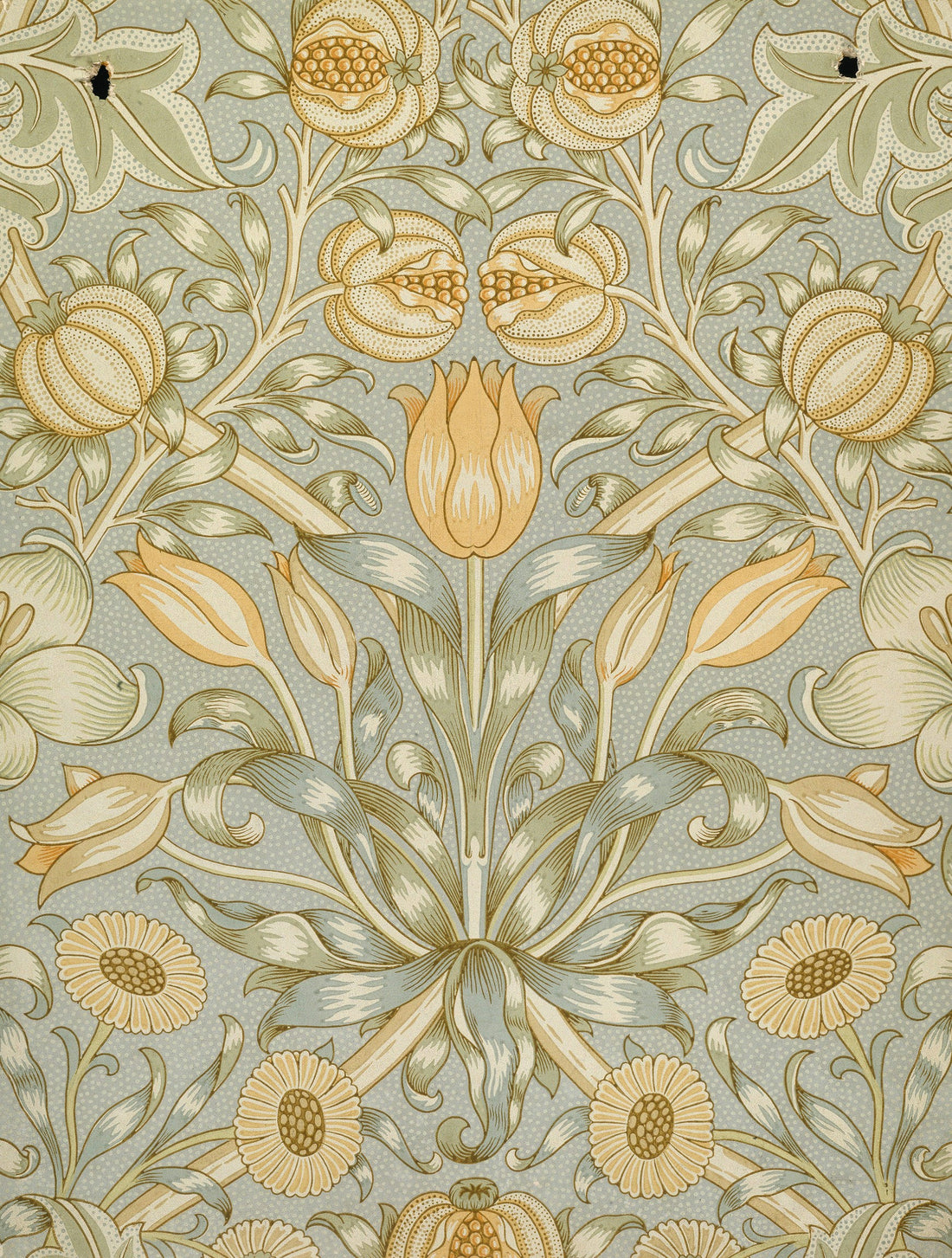 William Morris Pomegranate & Lily - 100% Pure Silk Scarf