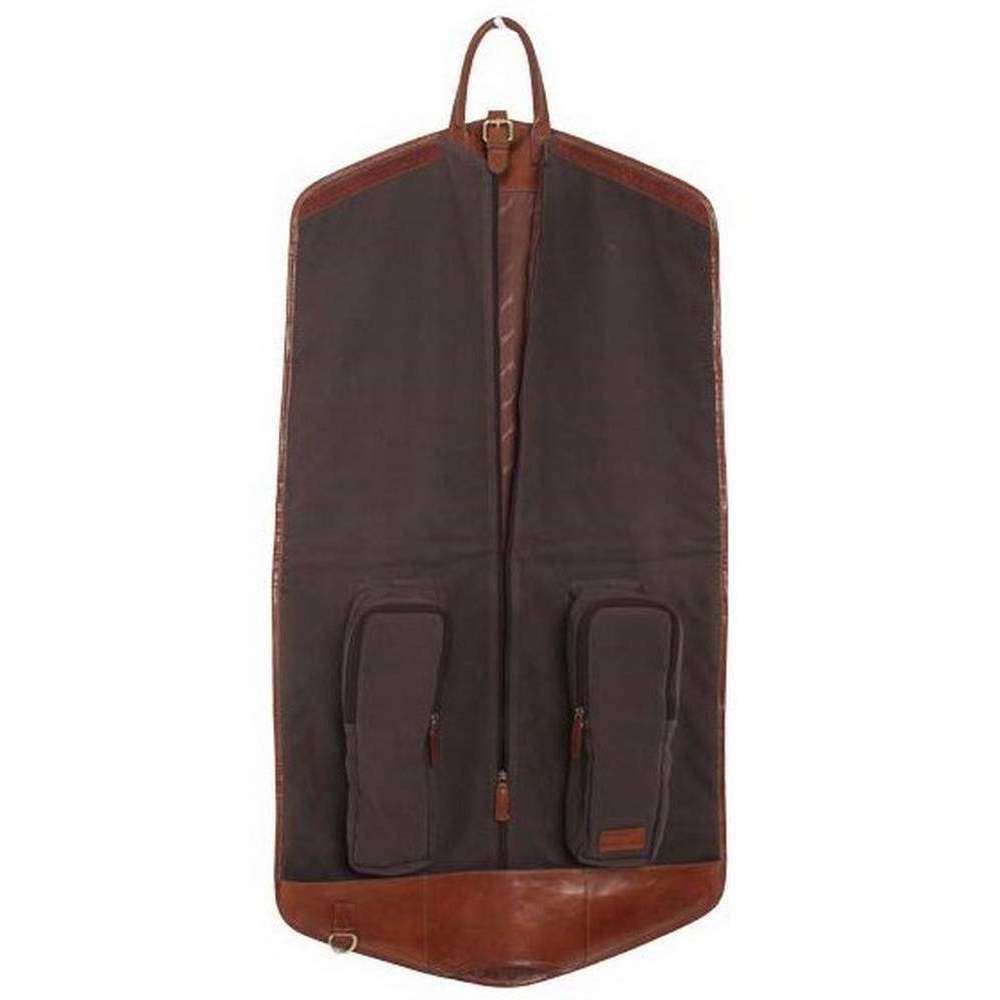 Ashwood Leather Chelsea Veg Tan Harper Folded Suit Carrier - Chestnut