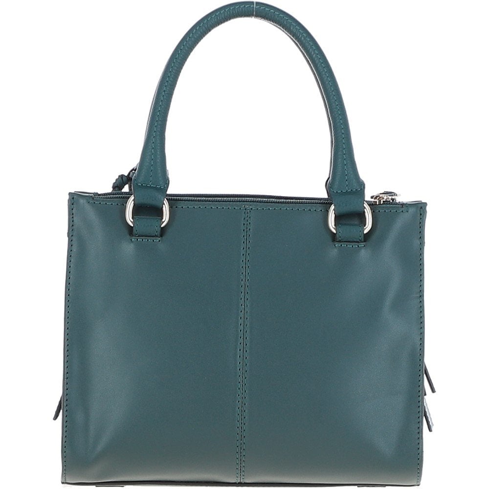 Stylish Ashwood Three Section Leather Tote Bag in Green